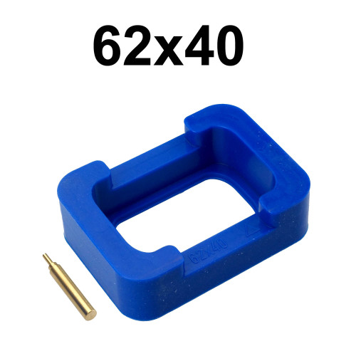 Silikon-Gießform 62 × 40 mm, blau