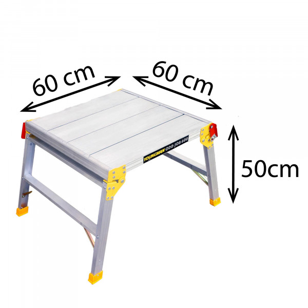 Aluminium Klapptritt 60 × 60 cm