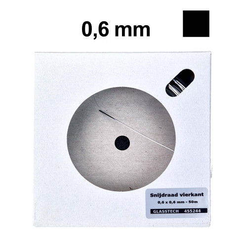 Vierkant-Schneiddraht 0,6 mm – 50 m