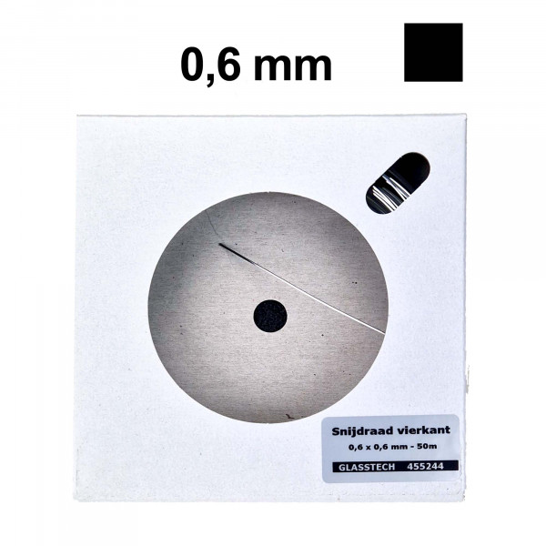 Vierkant-Schneiddraht 0,6 mm – 50 m