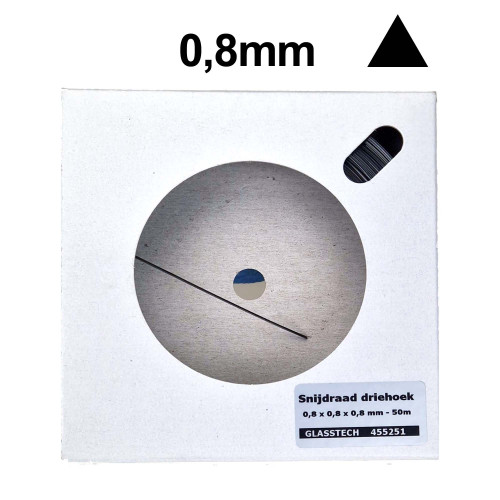 Dreieckiger Schneiddraht 0,8 mm – 50 m