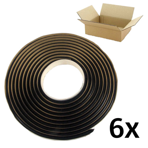  6x Rundes Butylband 8 x 6,4 mm, Rolle 4,5 m