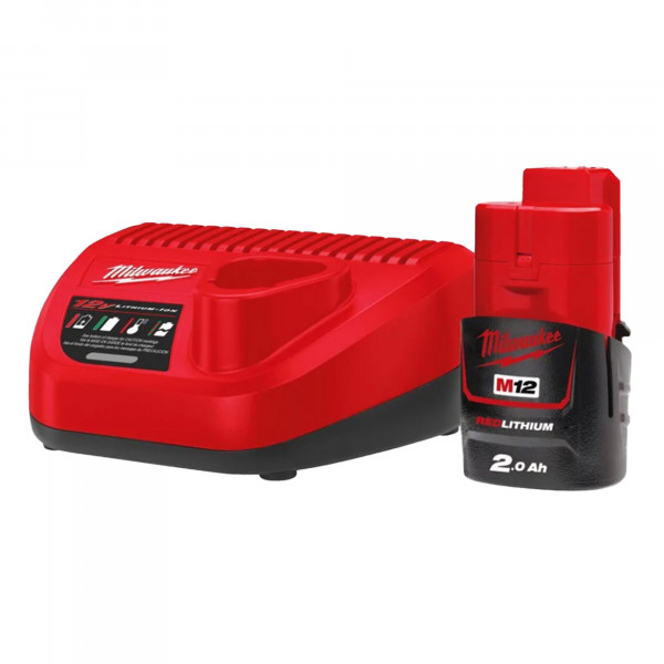 Milwaukee M12 Akku und Ladegerät komplett