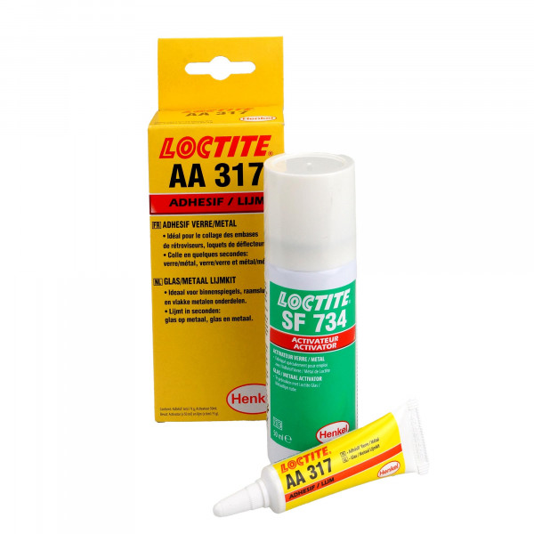 Loctite 317 Glas-/Metallklebstoff 6 ml & Aktivator 734 50 ml
