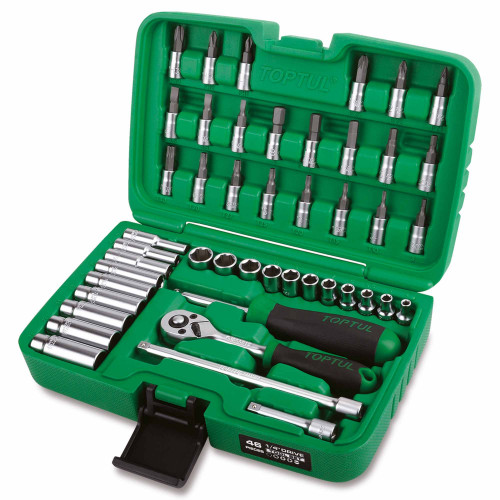 Professioneller Steckschlüsselsatz, 46-teilig, 1/4"