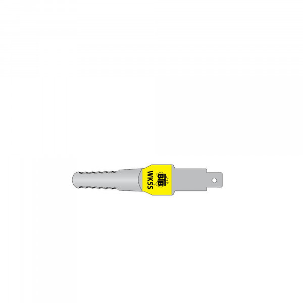 BTB WK5S kurzes Trimmmesser, gezahnt, 130 mm