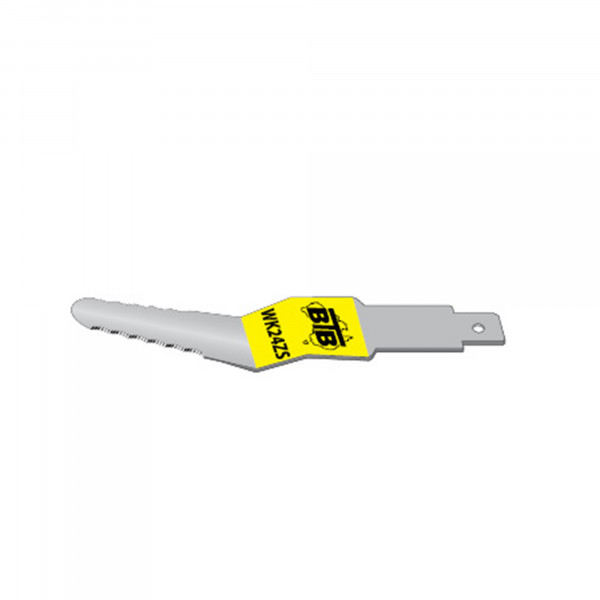 BTB WK24ZS lange gebogene Klinge, gezahnt, gekröpft, 150 mm
