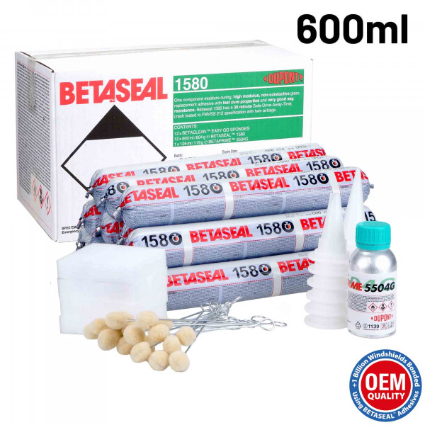 BETASEAL 1580 30 min 600 ml Polyurethan-Klebstoff Set komplett (63-teilig)