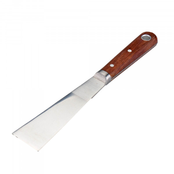 Spachtelmesser, gerade 37 mm mit Holzgriff