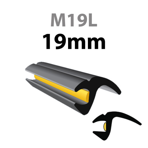 Universal-Klemmprofil aus Gummi 19 mm