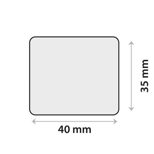 Sensor-Klebeplättchen aus Silikon 56 × 31 mm, rechteckig [5 St.]
