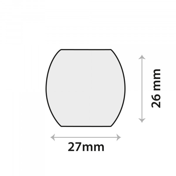 Sensor-Klebeplättchen aus Silikon 27 × 26 mm, rechteckig [5 St.]
