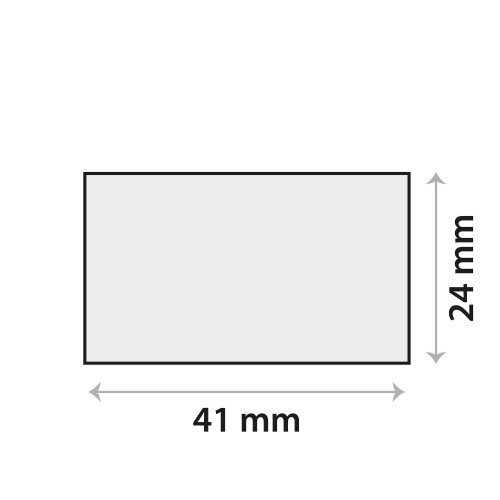 Sensor-Klebeplättchen aus Silikon 41 × 24 mm, rechteckig