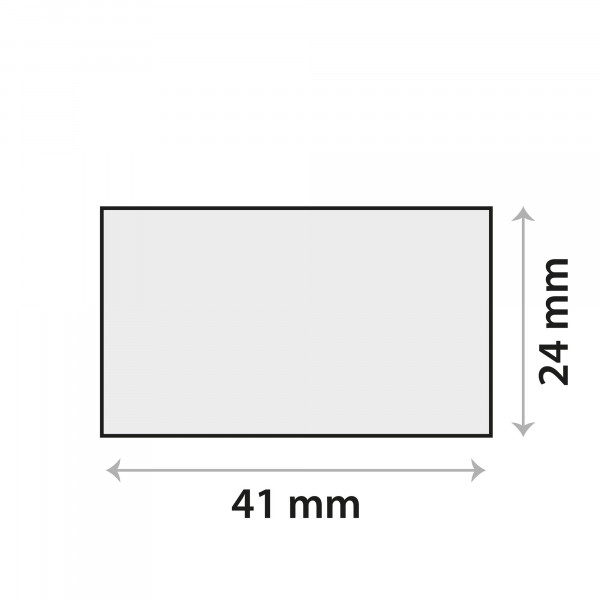 Sensor-Klebeplättchen aus Silikon 41 × 24 mm, rechteckig