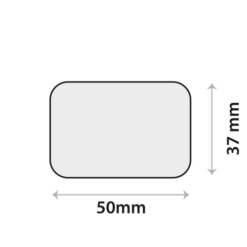 Sensor-Klebeplättchen aus Silikon 50 × 37 mm, rechteckig