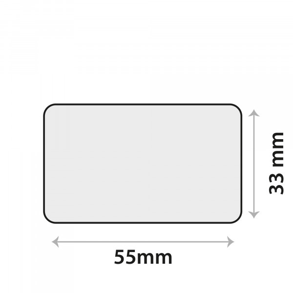 Sensor-Klebeplättchen aus Silikon 55 × 33 mm, rechteckig [5 St.]
