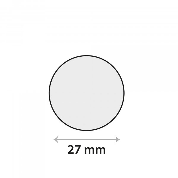 Sensor-Klebeplättchen aus Silikon Ø 27 mm, rund