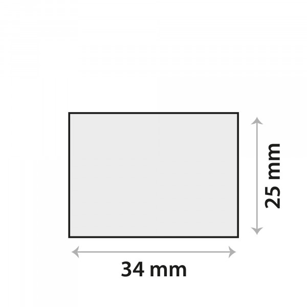 Sensor-Klebeplättchen aus Silikon 34 × 25 mm, rechteckig