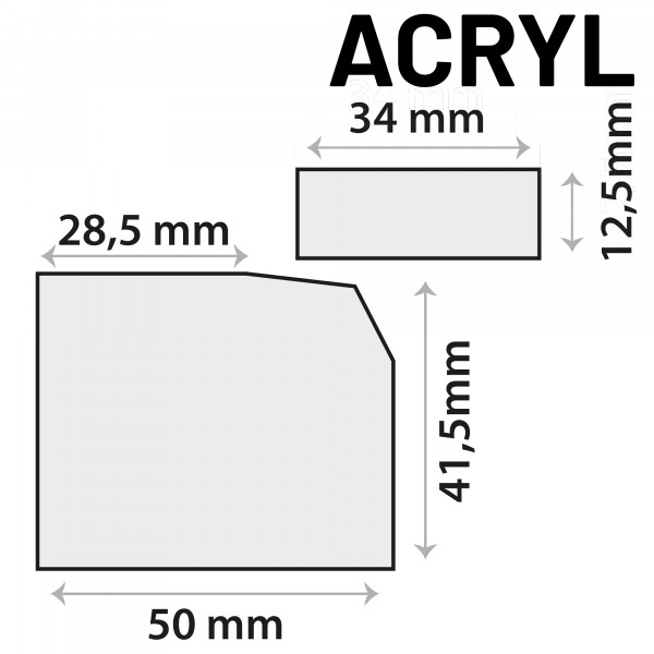 Sensor-Klebeplättchen aus Acrylgel, Set, selbstklebend