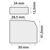 Sensor-Klebeplättchen aus Acrylgel, Set, selbstklebend
