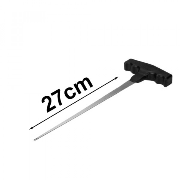 Drahtstarter mit T-Griff, Bohrung und Schlitz, 27 cm