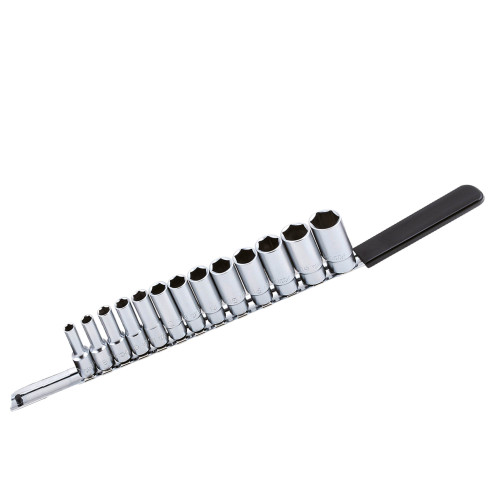 Toptul Steckschlüssel-Satz, tief, 13-teilig (3/8″ metrisch), 8–21 mm