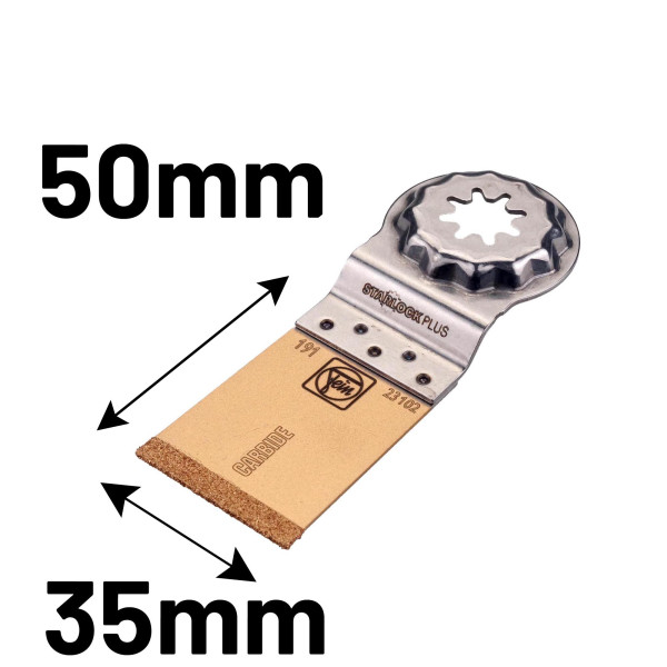 Fein E-CUT Sägeblatt HM 35 × 50 mm, gerade