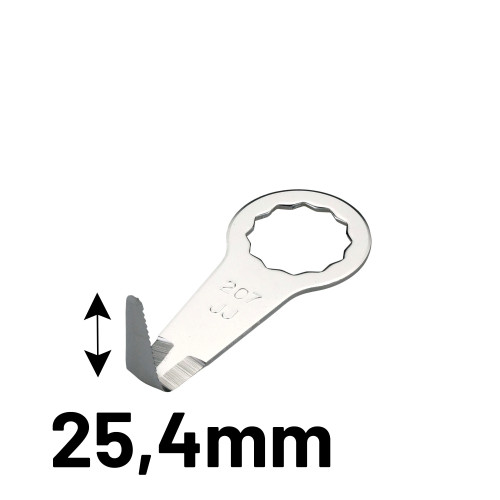 Fein Messer 25,4 mm Typ 8, L-Form, verzahnt [F 207]