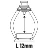 Wischarmabzieher Durchmesser 15–60 mm, Länge 12 mm