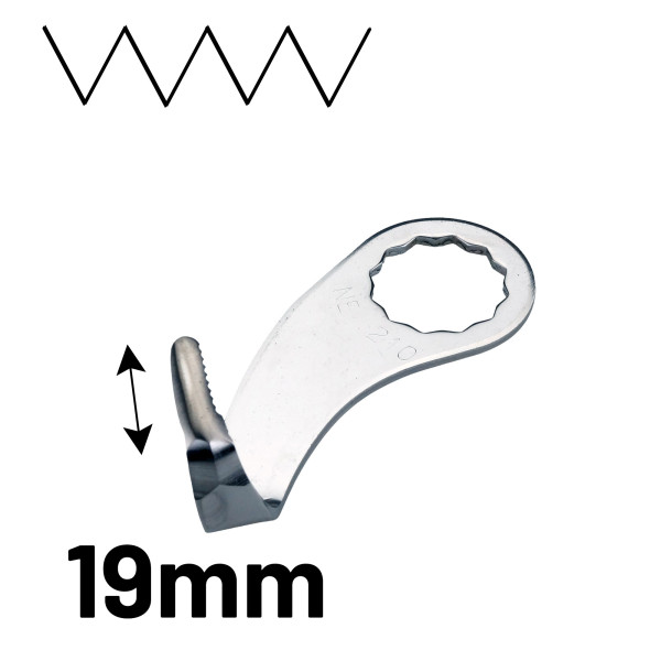 Fein Hakenklinge 19 mm, U-Form, verzahnt [F 210]