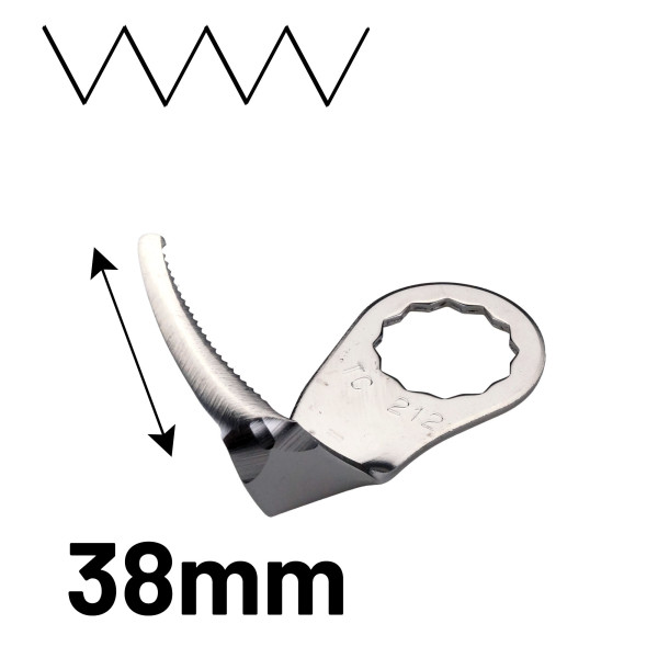 Fein Hakenklinge 38 mm [212], U-Form, verzahnt [F 212] 