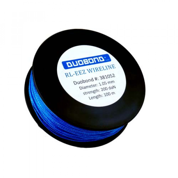 Duobond RL-eez Wireline Rolle/100 Meter Kunststoff-Schneiddraht 1,0 mm, 200 daN. Blau