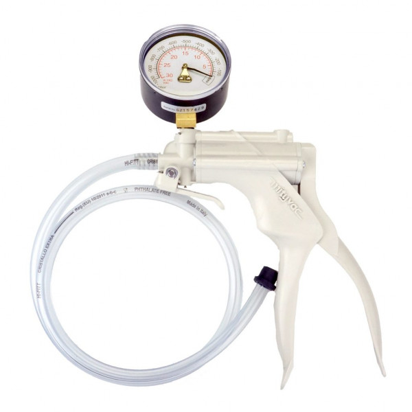 Vakuumpumpe mit Manometer und Adapter
