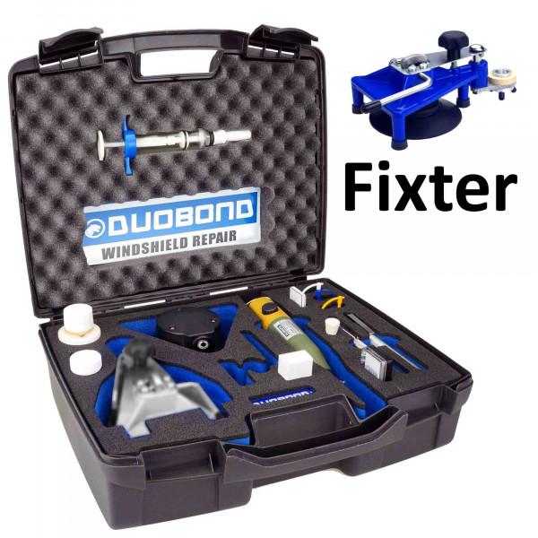 Duobond Scheibenreparatur-Set mit Fixter Reparaturbrücke