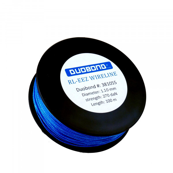 Duobond RL-eez Wireline Rolle/100 Meter Kunststoff-Schneiddraht 1,1 mm, 270 daN. Blau