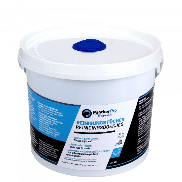 Pro Wipes Reinigungstücher im Eimer, 150 Stück, für Öl, Klebstoff und Dichtstoffe